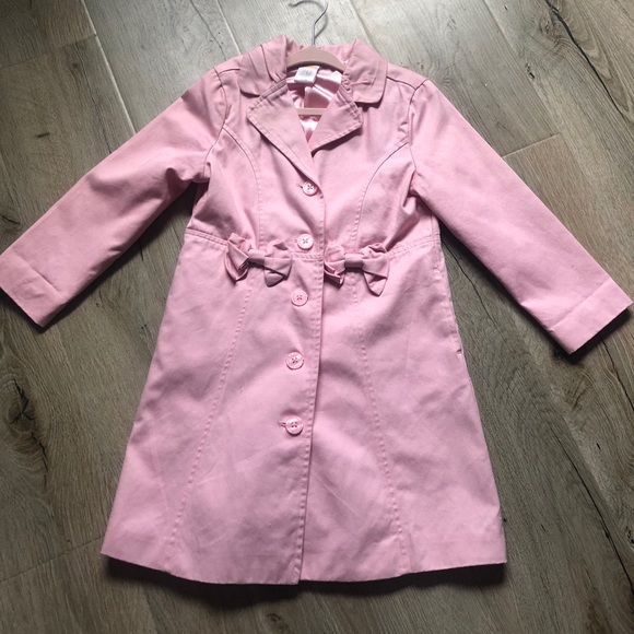 Gymboree pink little girls pea coat - Picture 2 of 6